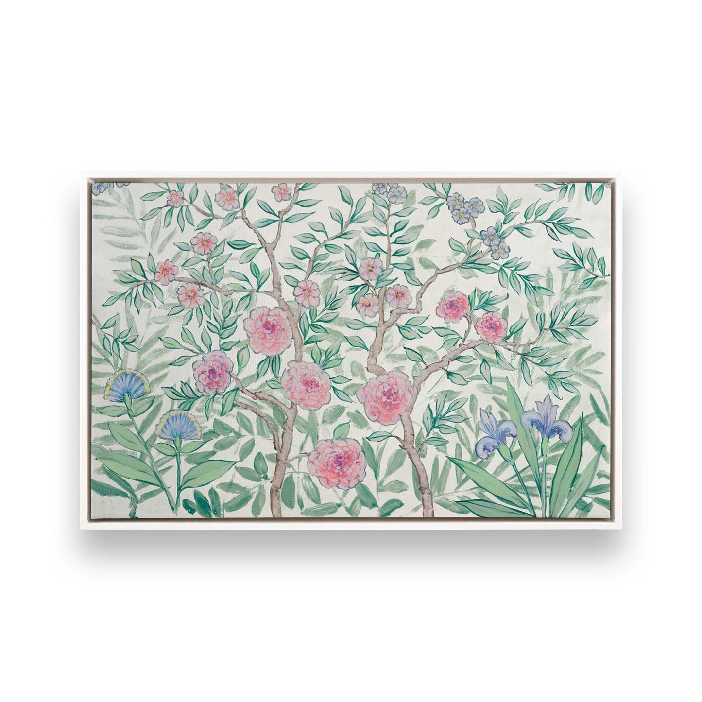 [Color:Opaque White], Picture of art in a White frame