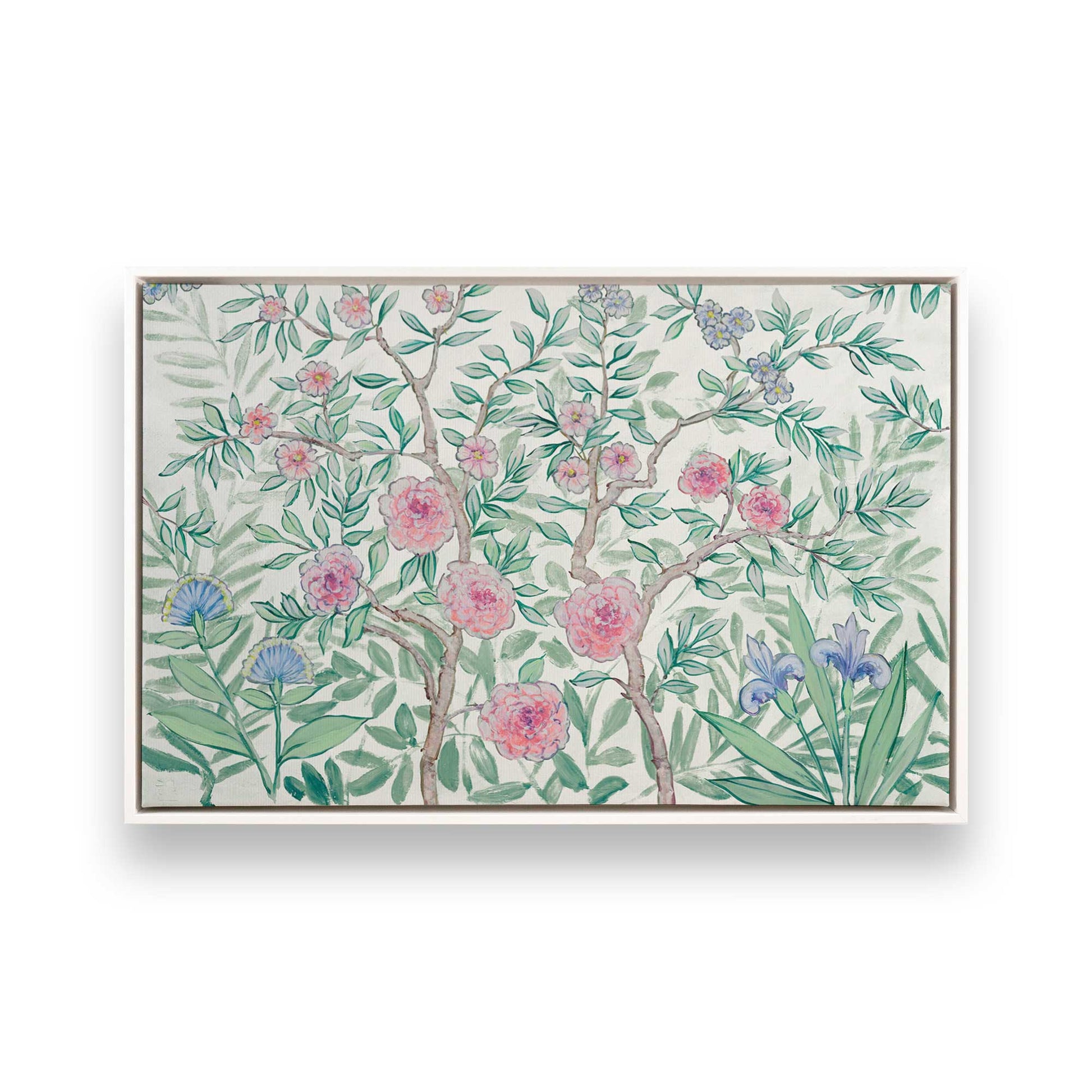 [Color:Opaque White], Picture of art in a White frame