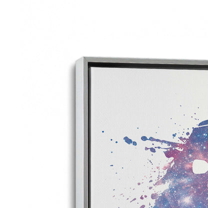 [Color:Polished Chrome], Picture of art in a Polished Chrome frame at an angle