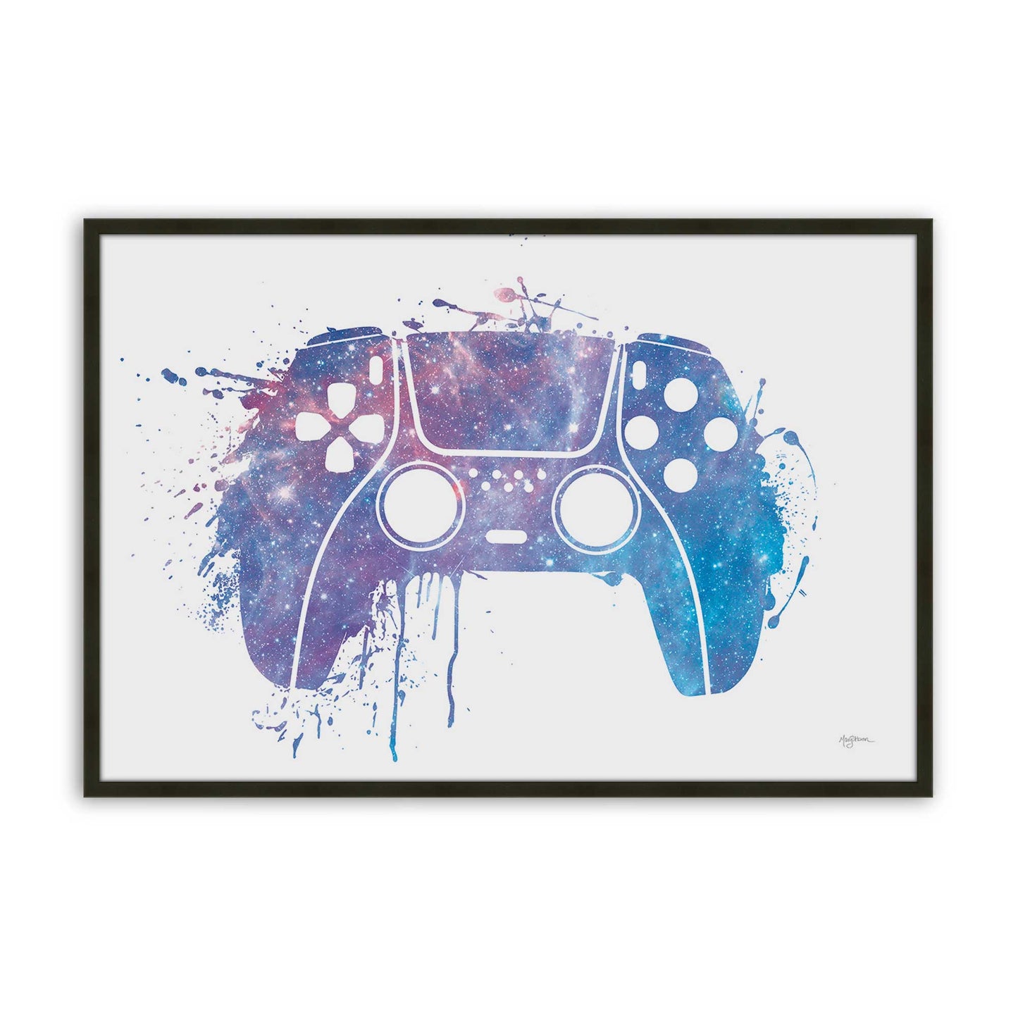 [Color:Satin Black], Picture of art in a Satin Black frame