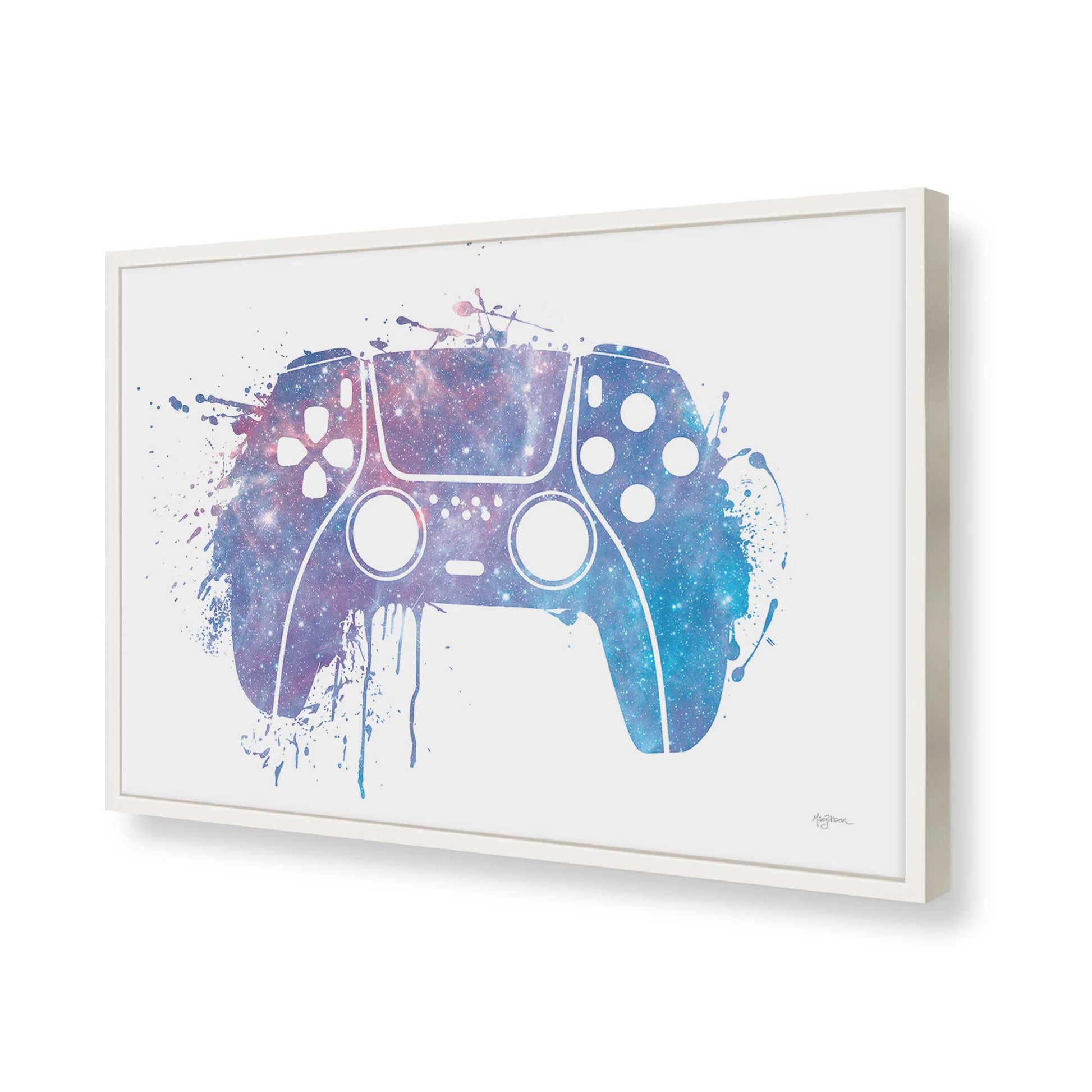 [Color:Opaque White], Picture of art in a Opaque White frame of the corner