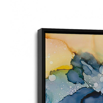 [Color:Satin Black], Picture of art in a Satin Black frame at an angle