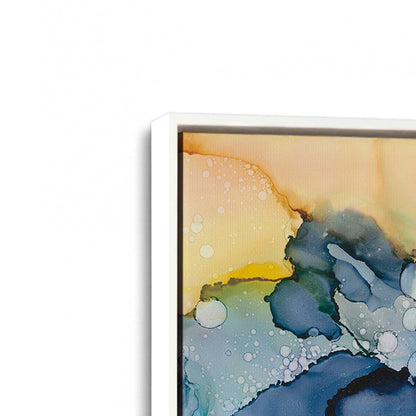 [Color:Opaque White], Picture of art in a White frame at an angle