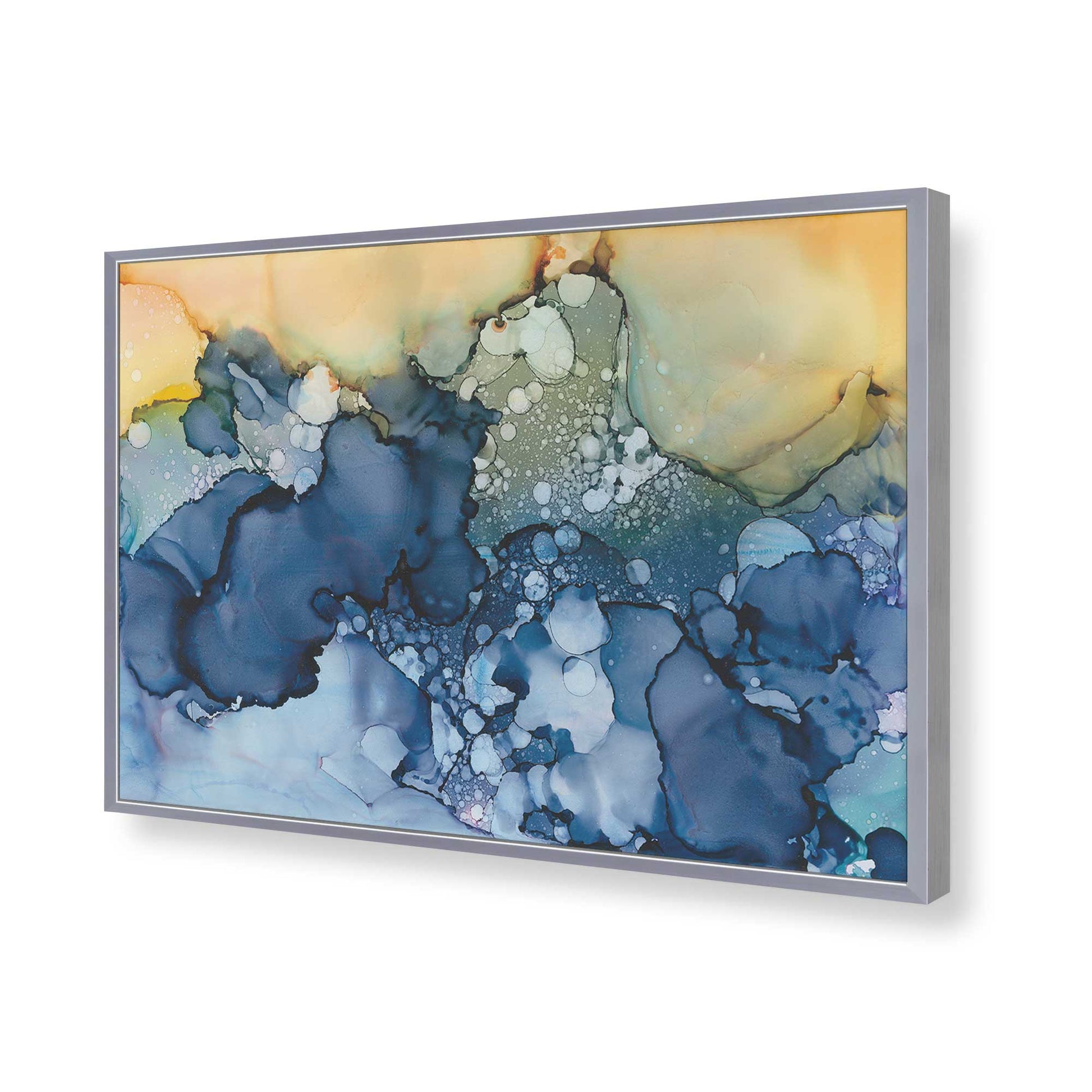 [Color:Polished Chrome], Picture of art in a Polished Chrome frame of the corner