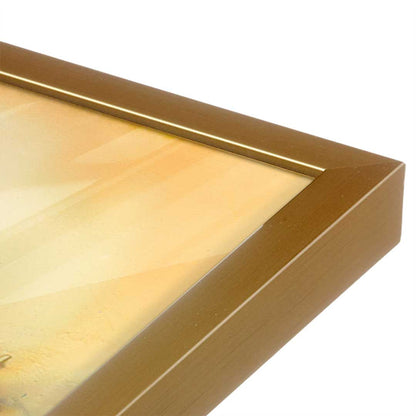 [Color:Polished Gold], Picture of art in a Polished Gold frame at an angle