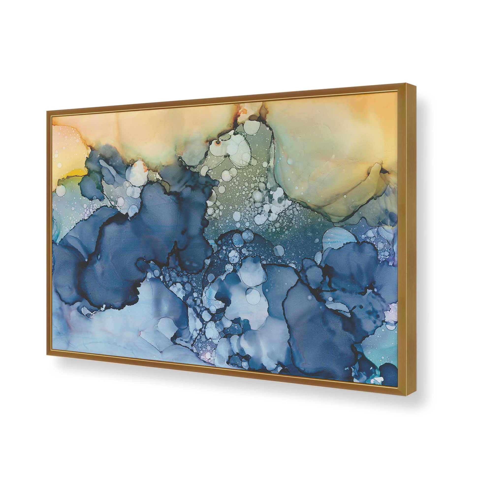 [Color:Polished Gold], Picture of art in a Polished Gold frame of the corner