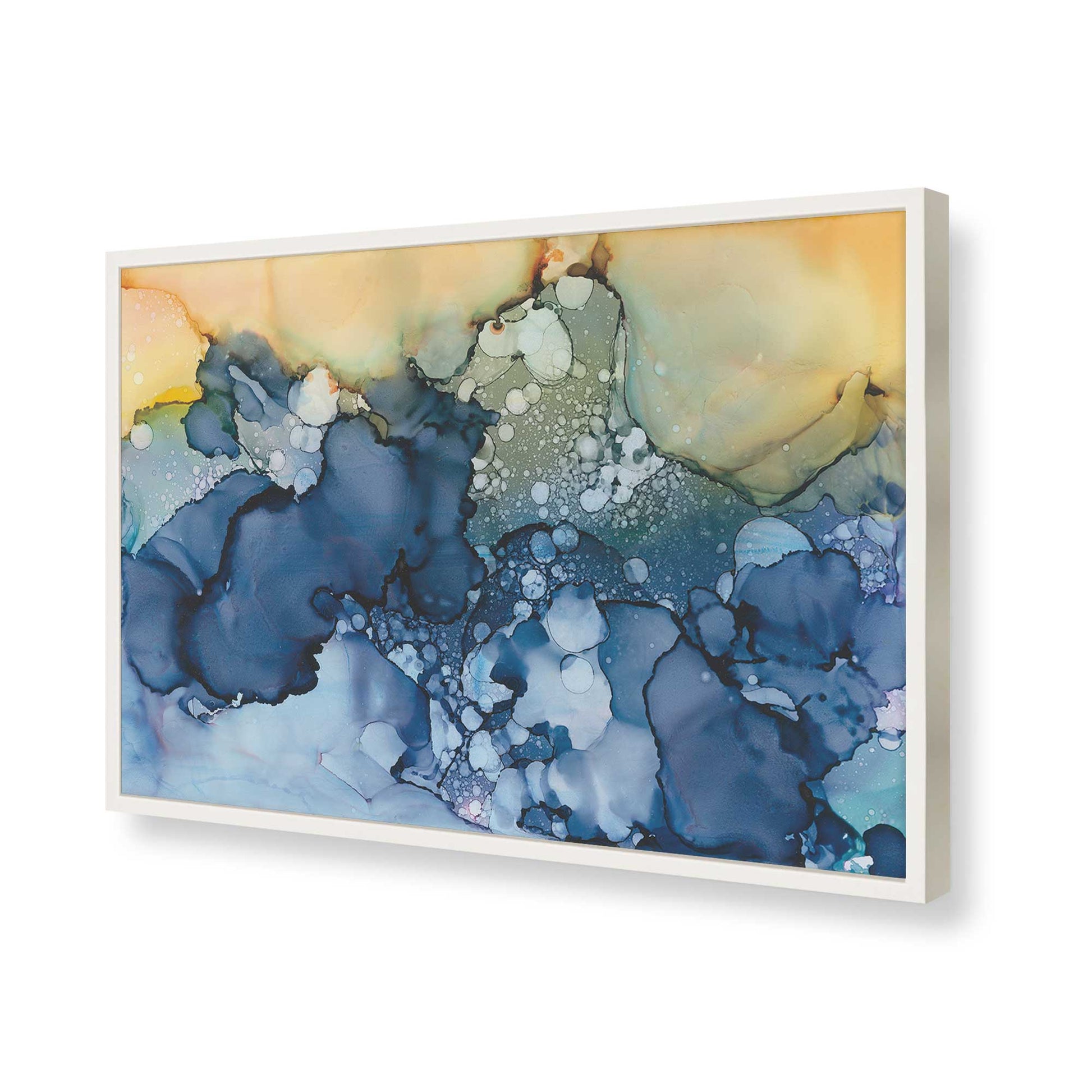 [Color:Opaque White], Picture of art in a Opaque White frame of the corner