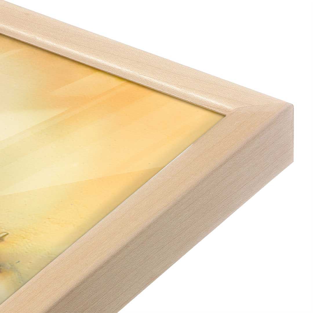 [Color:Raw Maple], Picture of art in a Raw Maple frame at an angle