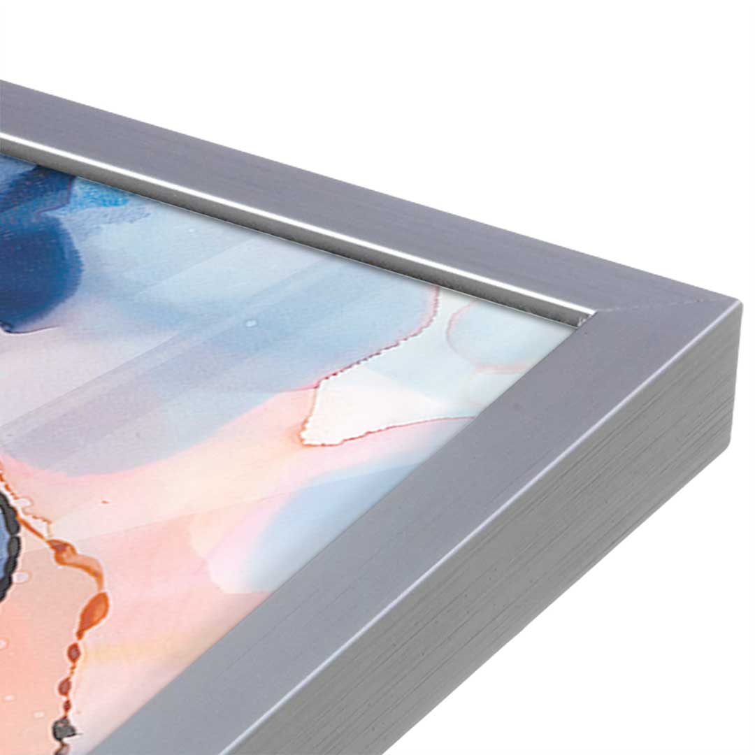 [Color:Polished Chrome], Picture of art in a Polished Chrome frame at an angle