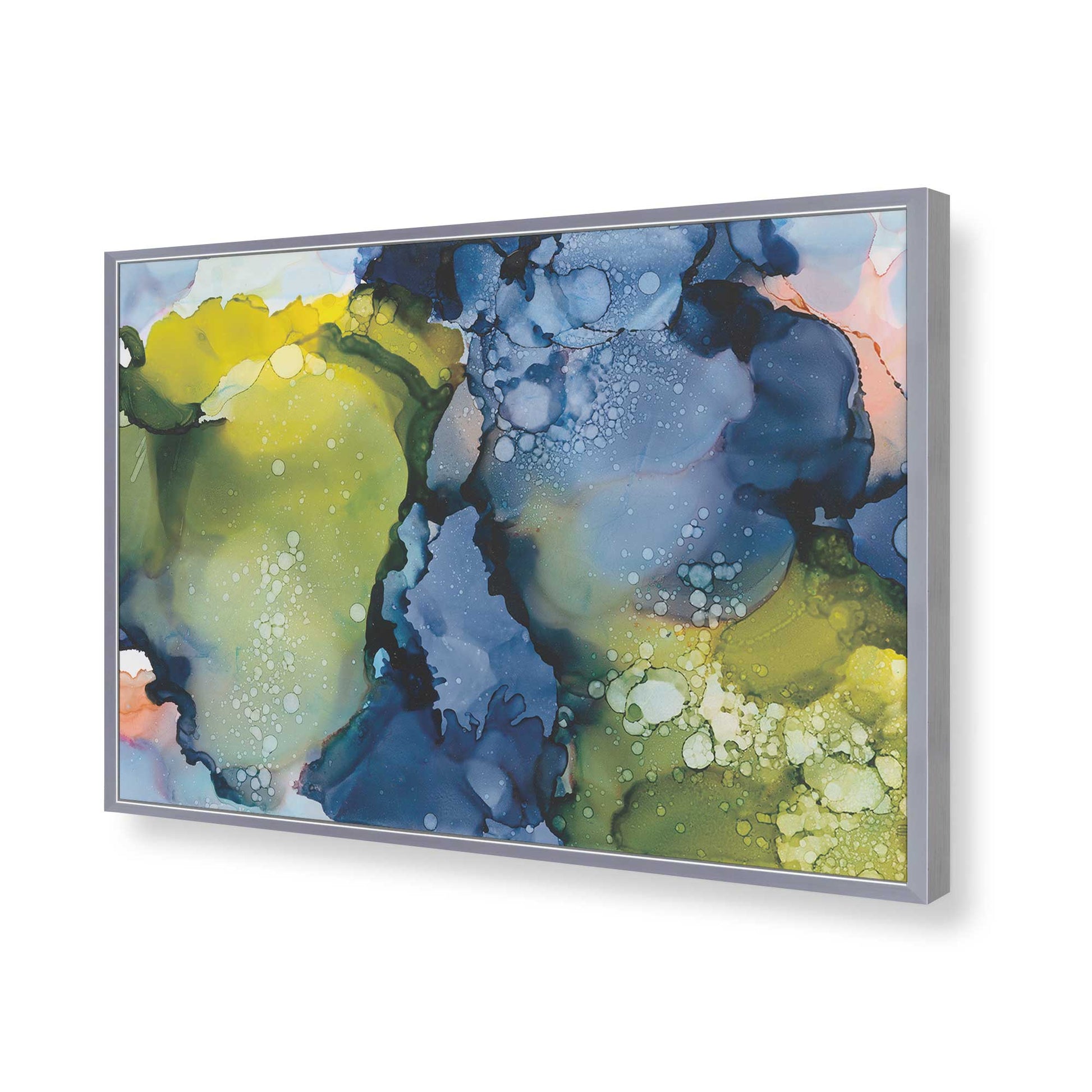 [Color:Polished Chrome], Picture of art in a Polished Chrome frame of the corner