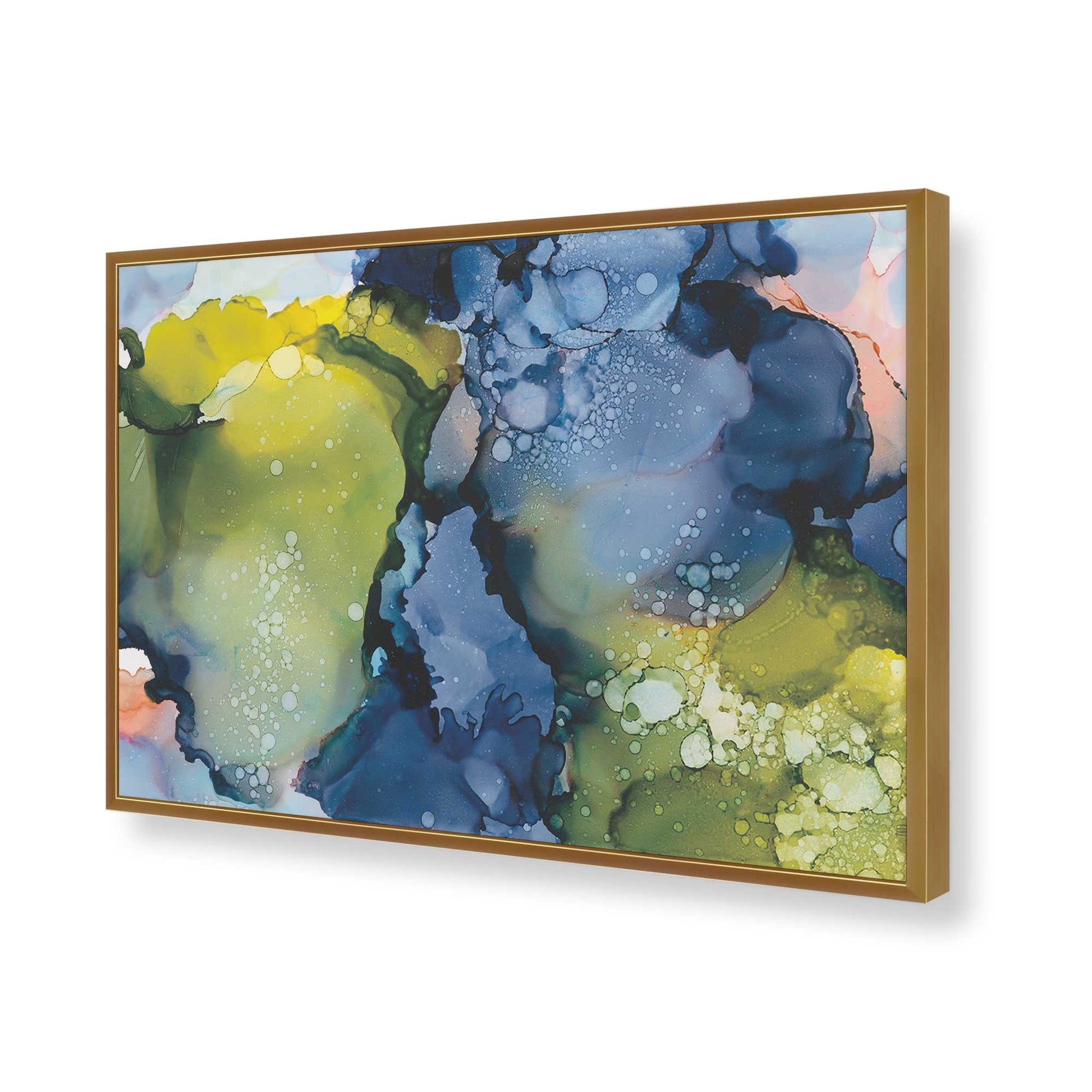 [Color:Polished Gold], Picture of art in a Polished Gold frame of the corner
