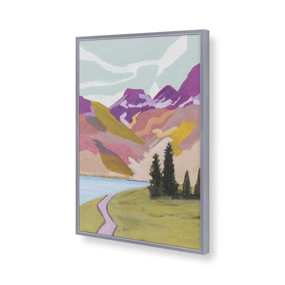 [Color:Polished Chrome], Picture of art in a Polished Chrome frame of the corner
