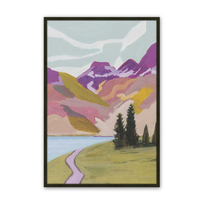 [Color:Satin Black], Picture of art in a Satin Black frame