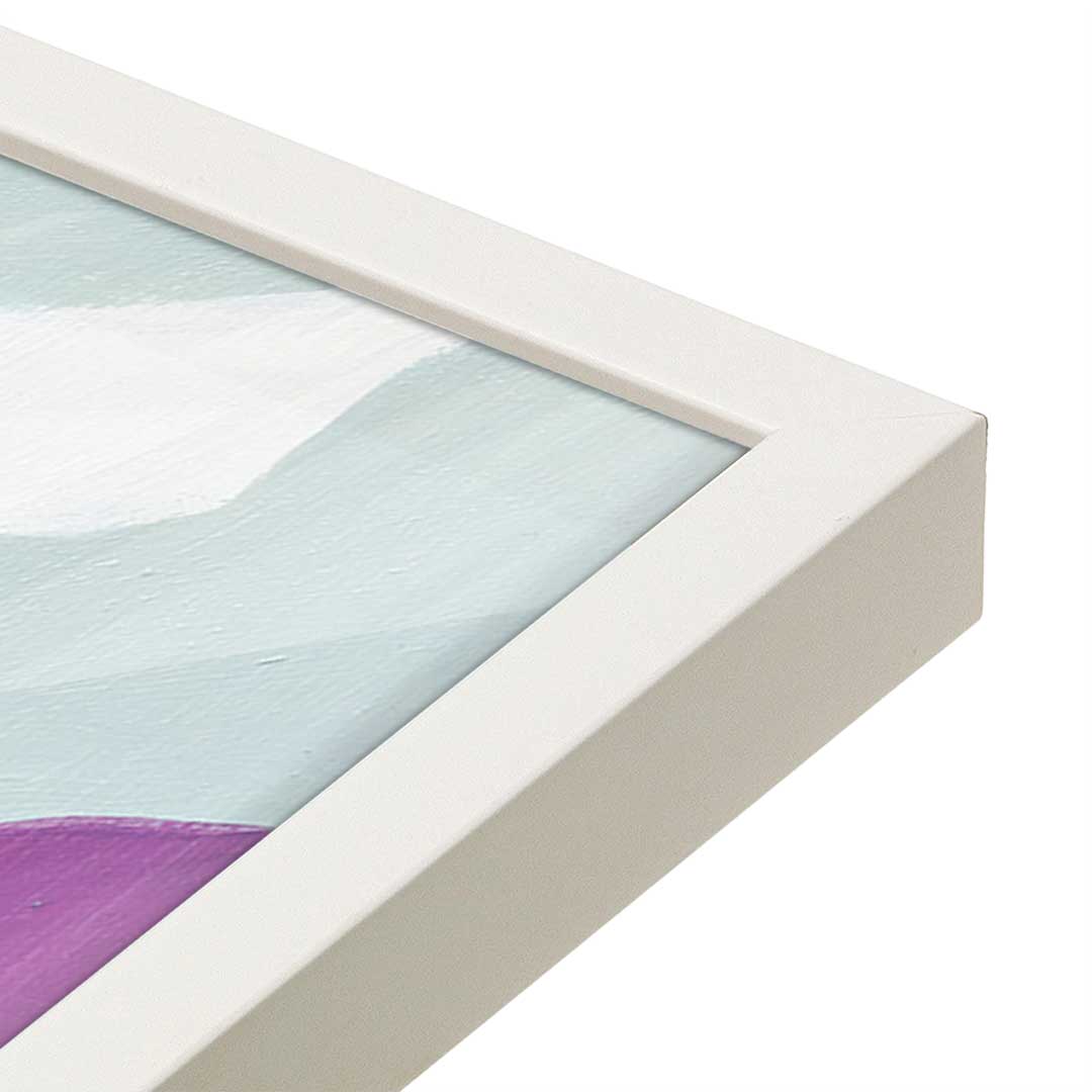 [Color:Opaque White], Picture of art in a Opaque White frame at an angle