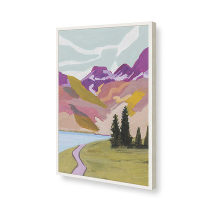 [Color:Opaque White], Picture of art in a Opaque White frame of the corner