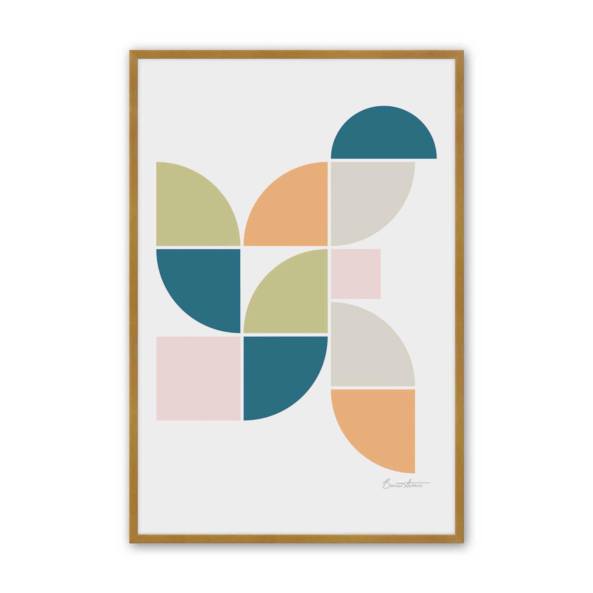 [Color:Polished Gold], Picture of art in a Polished Gold frame