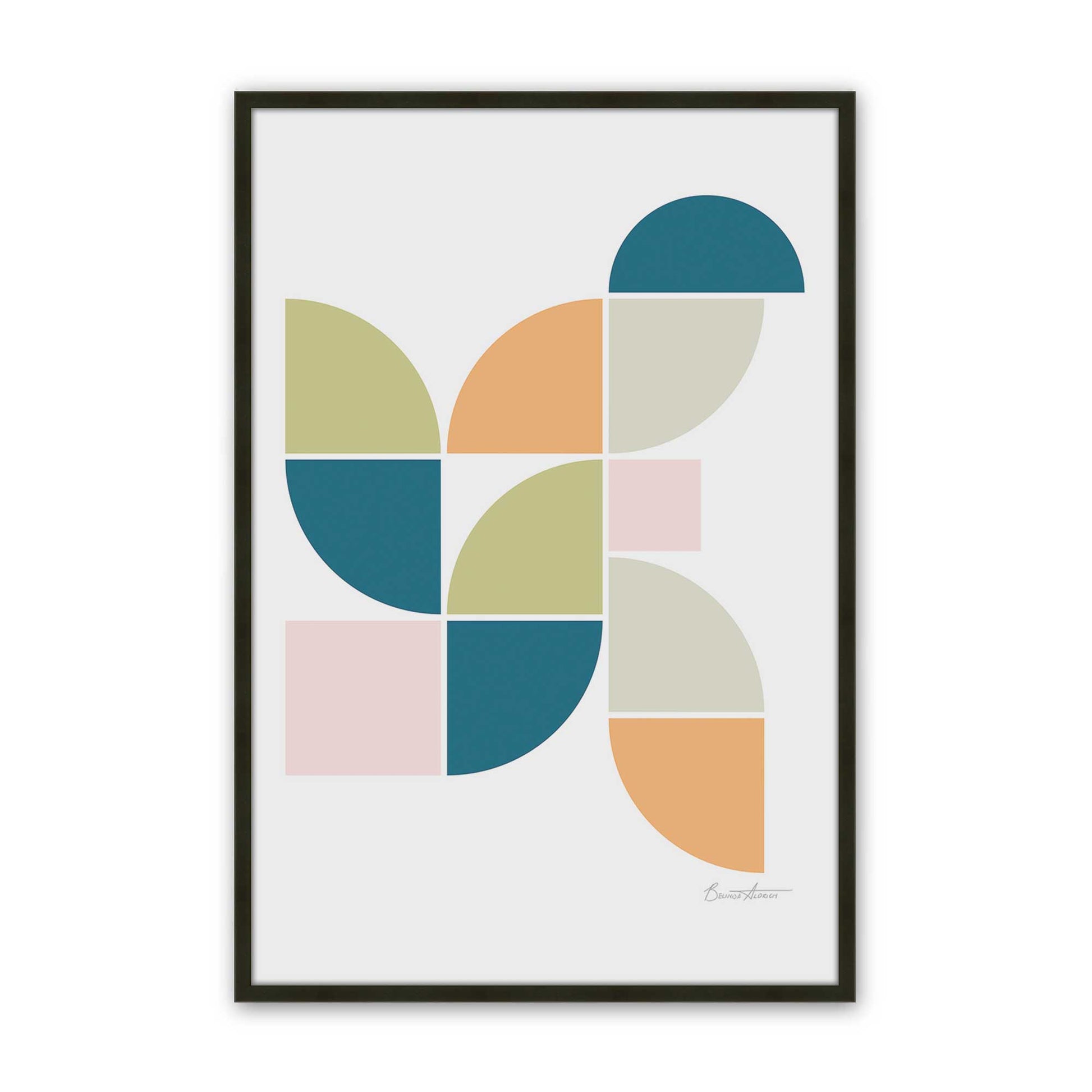 [Color:Satin Black], Picture of art in a Satin Black frame