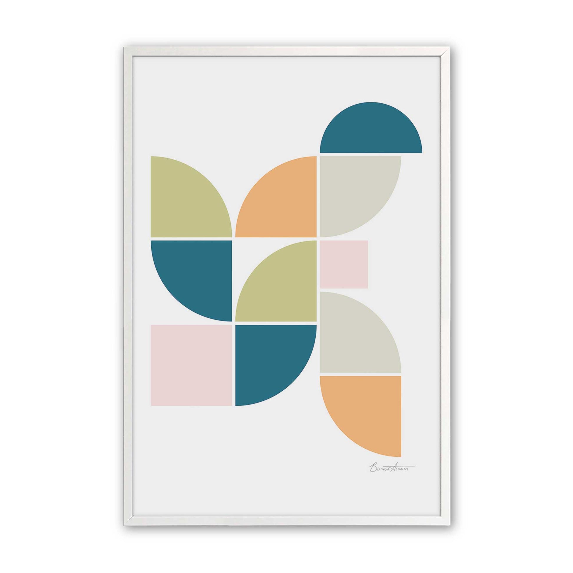 [Color:Opaque White], Picture of art in a Opaque White frame