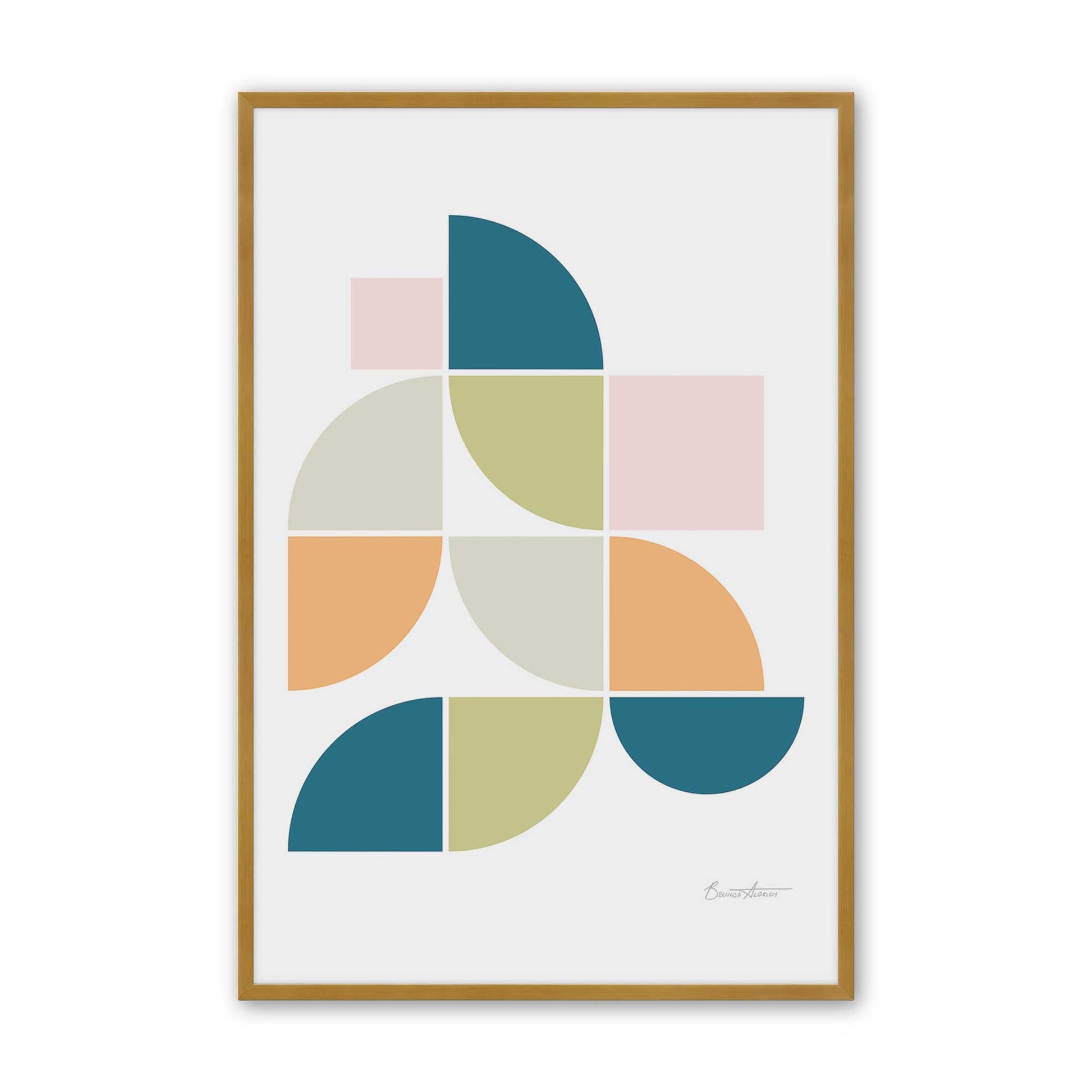 [Color:Polished Gold], Picture of art in a Polished Gold frame