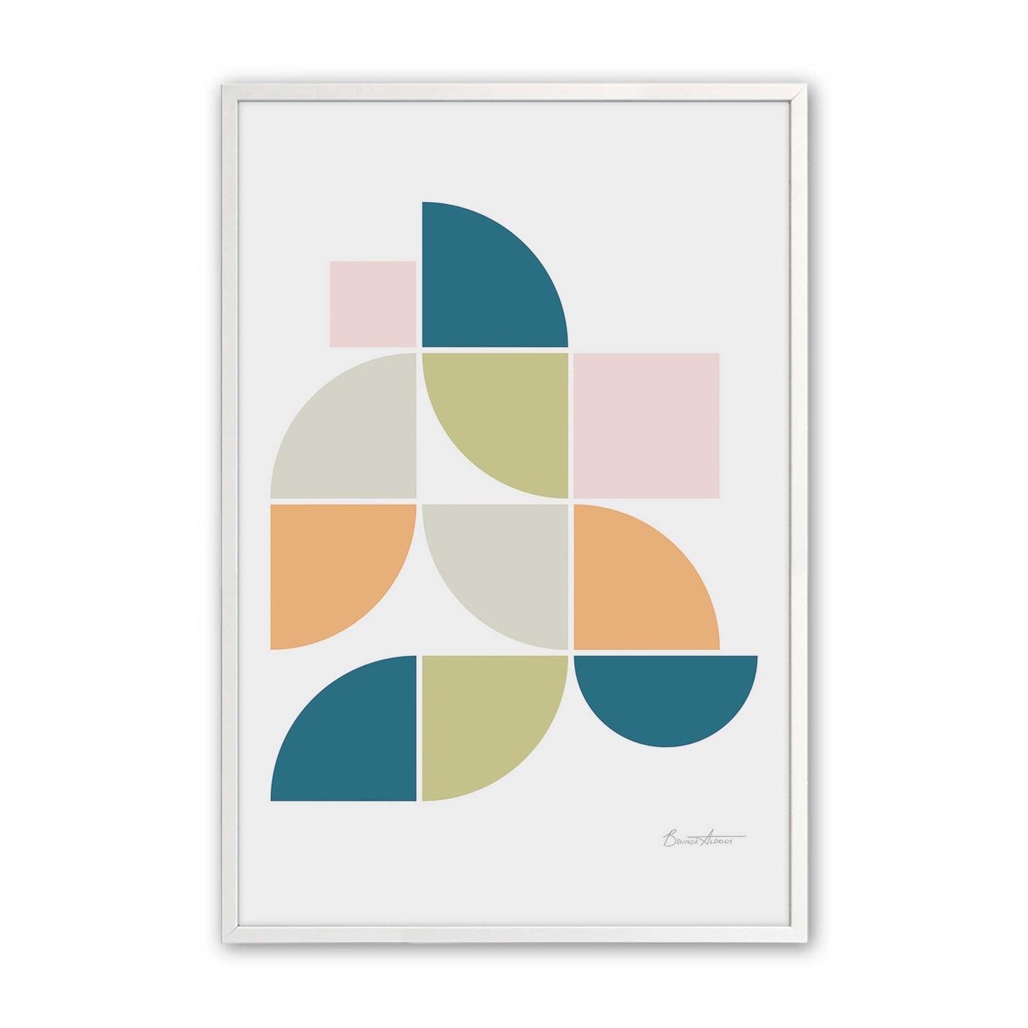 [Color:Opaque White], Picture of art in a Opaque White frame