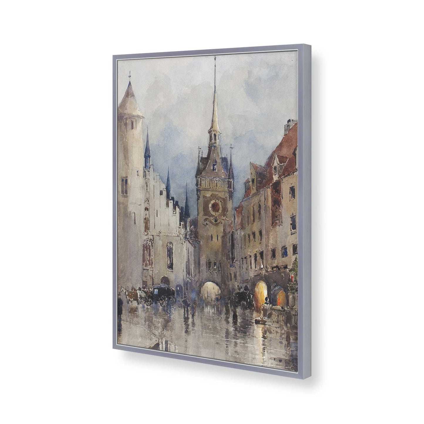 [Color:Polished Chrome], Picture of art in a Polished Chrome frame of the corner