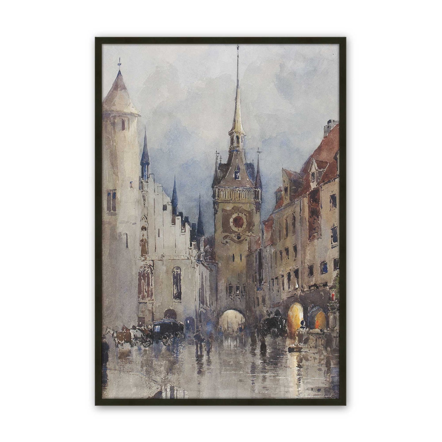 [Color:Satin Black], Picture of art in a Satin Black frame