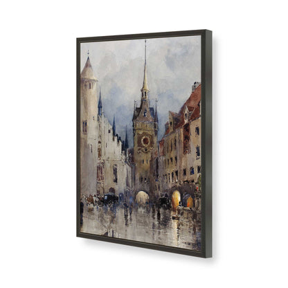 [Color:Satin Black], Picture of art in a Satin Black frame of the corner