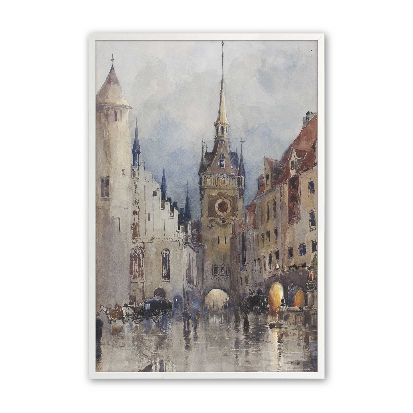 [Color:Opaque White], Picture of art in a Opaque White frame