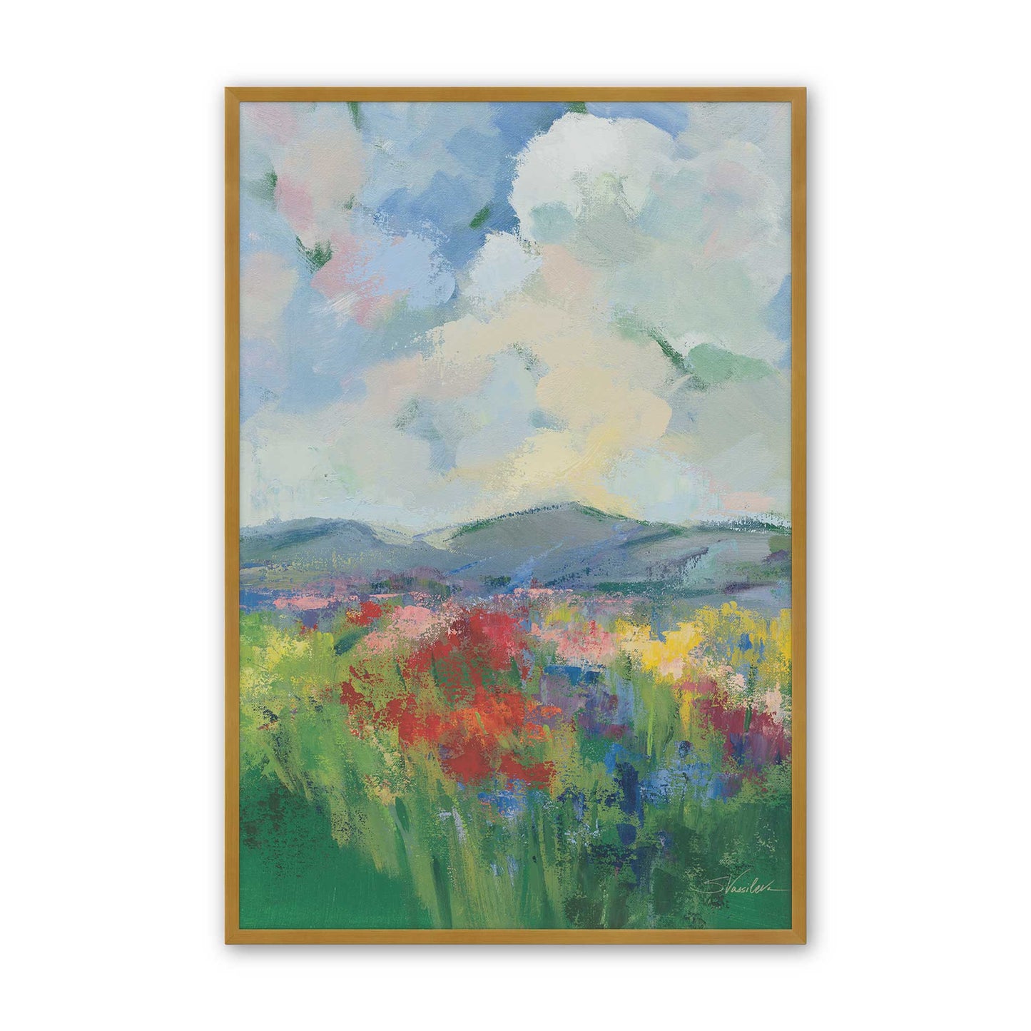 [Color:Polished Gold], Picture of art in a Polished Gold frame