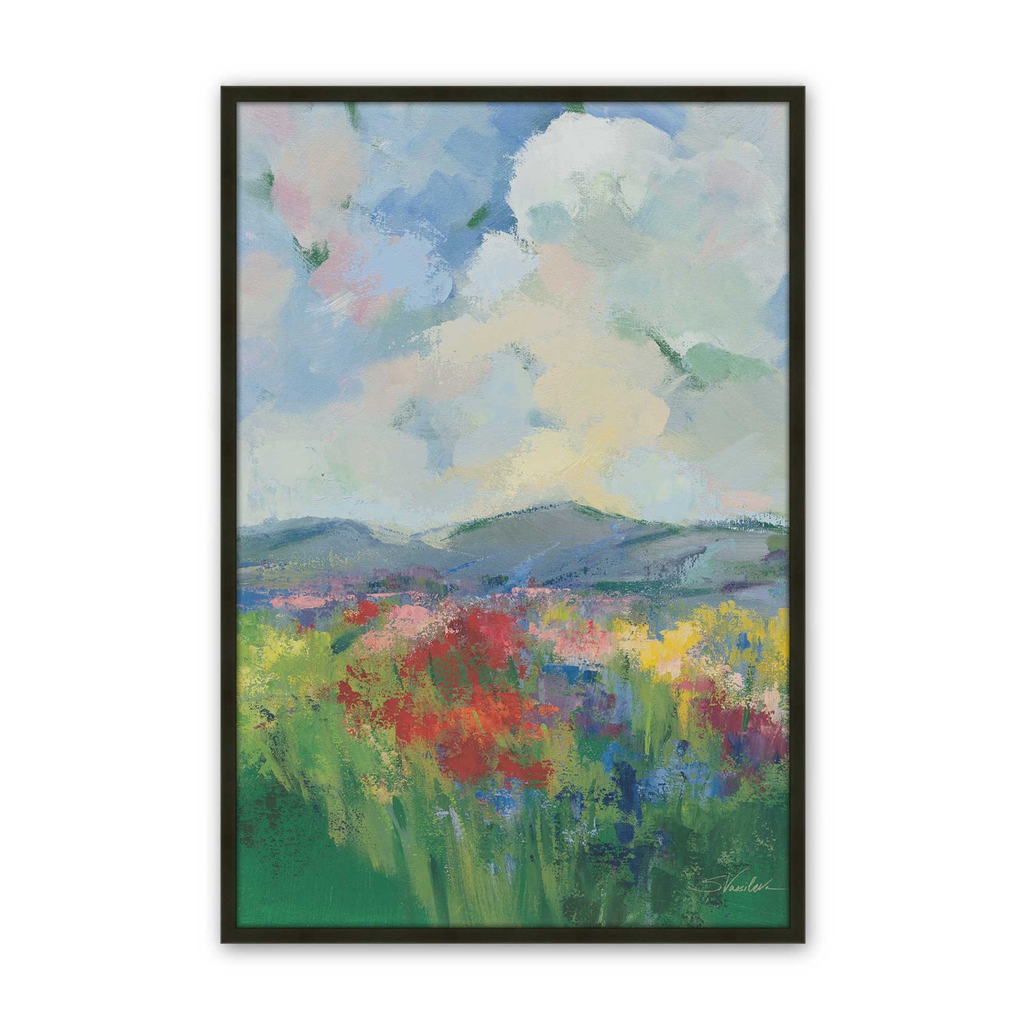 [Color:Satin Black], Picture of art in a Satin Black frame