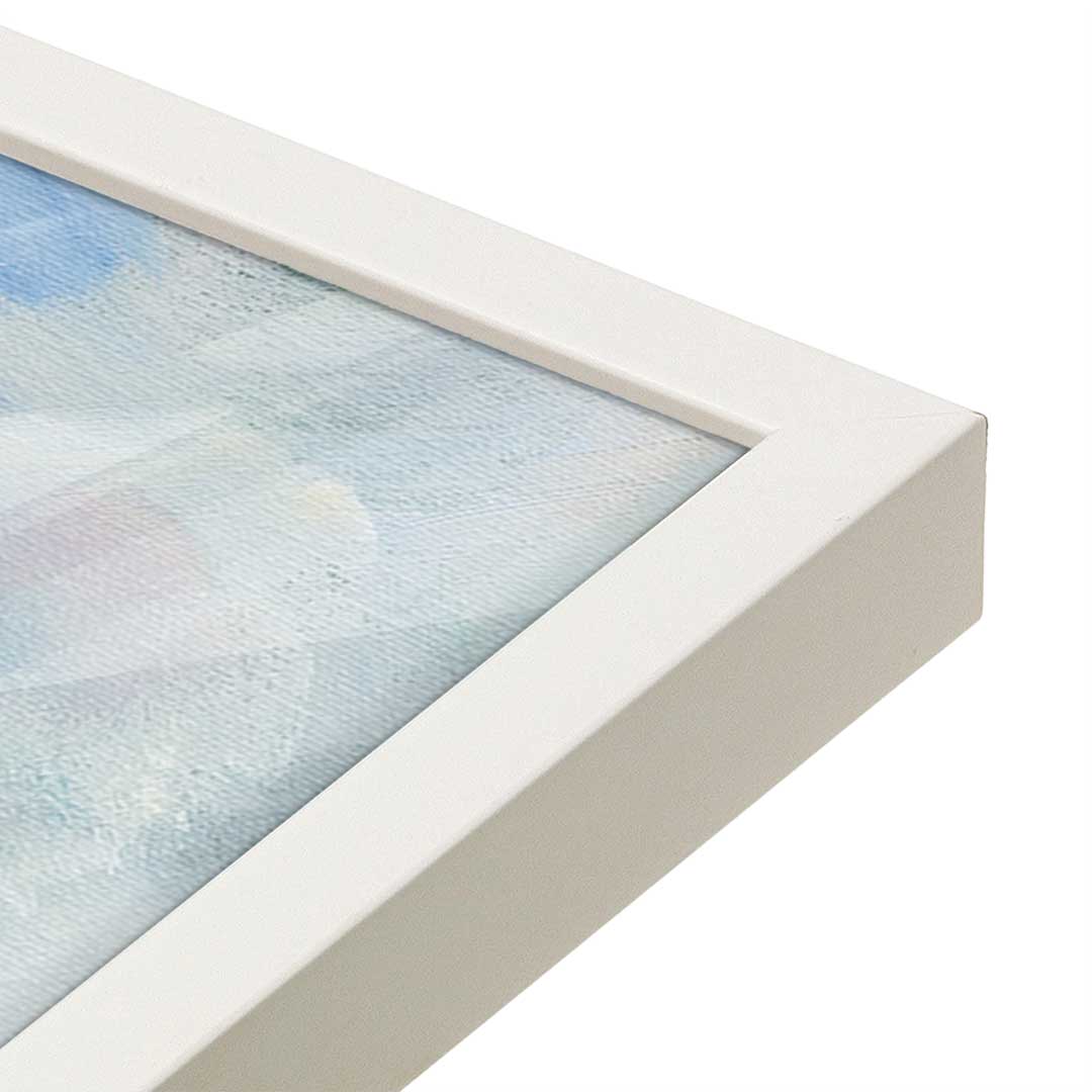 [Color:Opaque White], Picture of art in a Opaque White frame at an angle