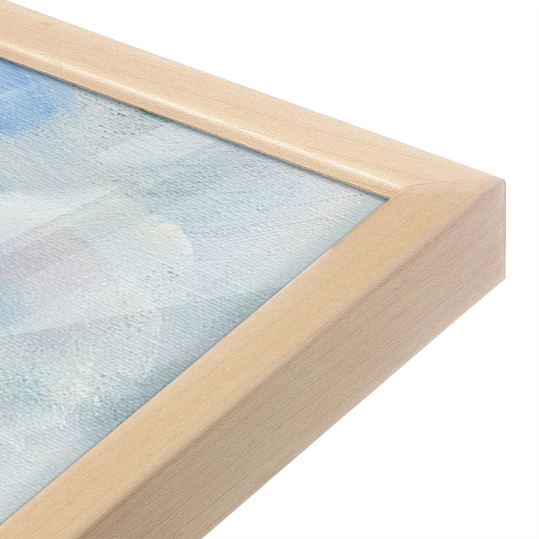 [Color:Raw Maple], Picture of art in a Raw Maple frame at an angle