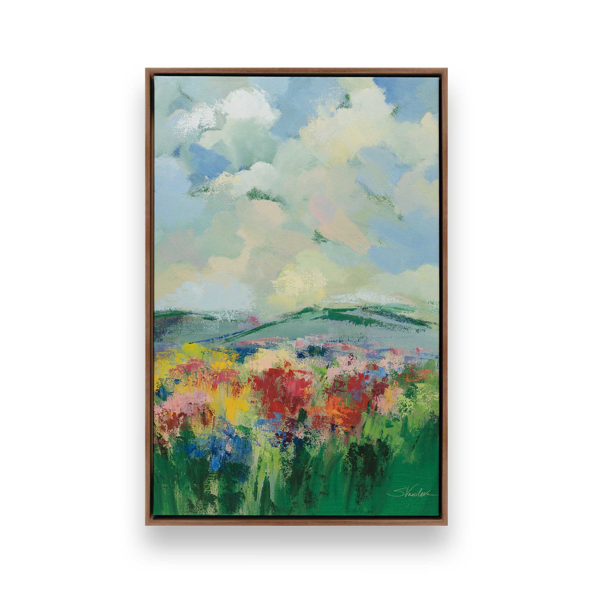 [Color:Walnut], Picture of art in a Walnut frame