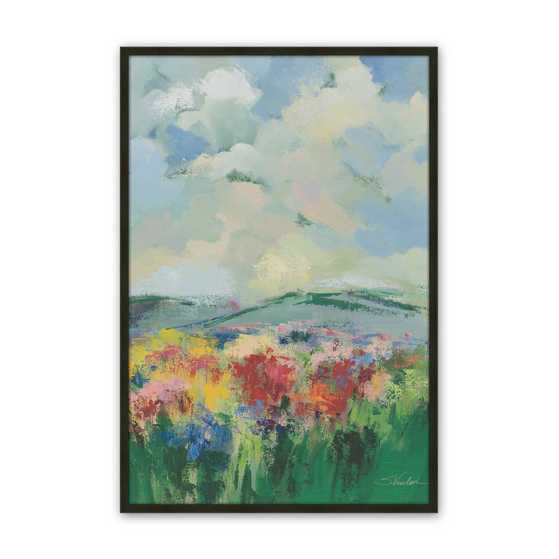 [Color:Satin Black], Picture of art in a Satin Black frame