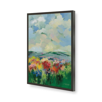[Color:Satin Black], Picture of art in a Satin Black frame of the corner