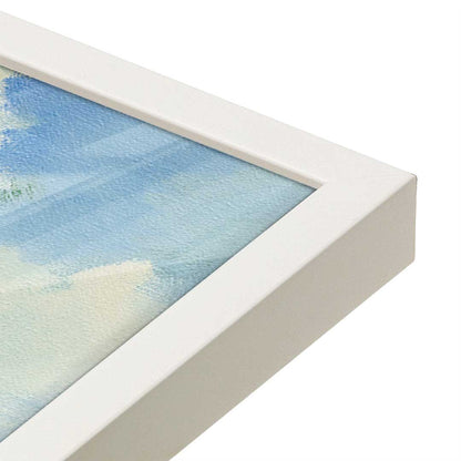 [Color:Opaque White], Picture of art in a Opaque White frame at an angle