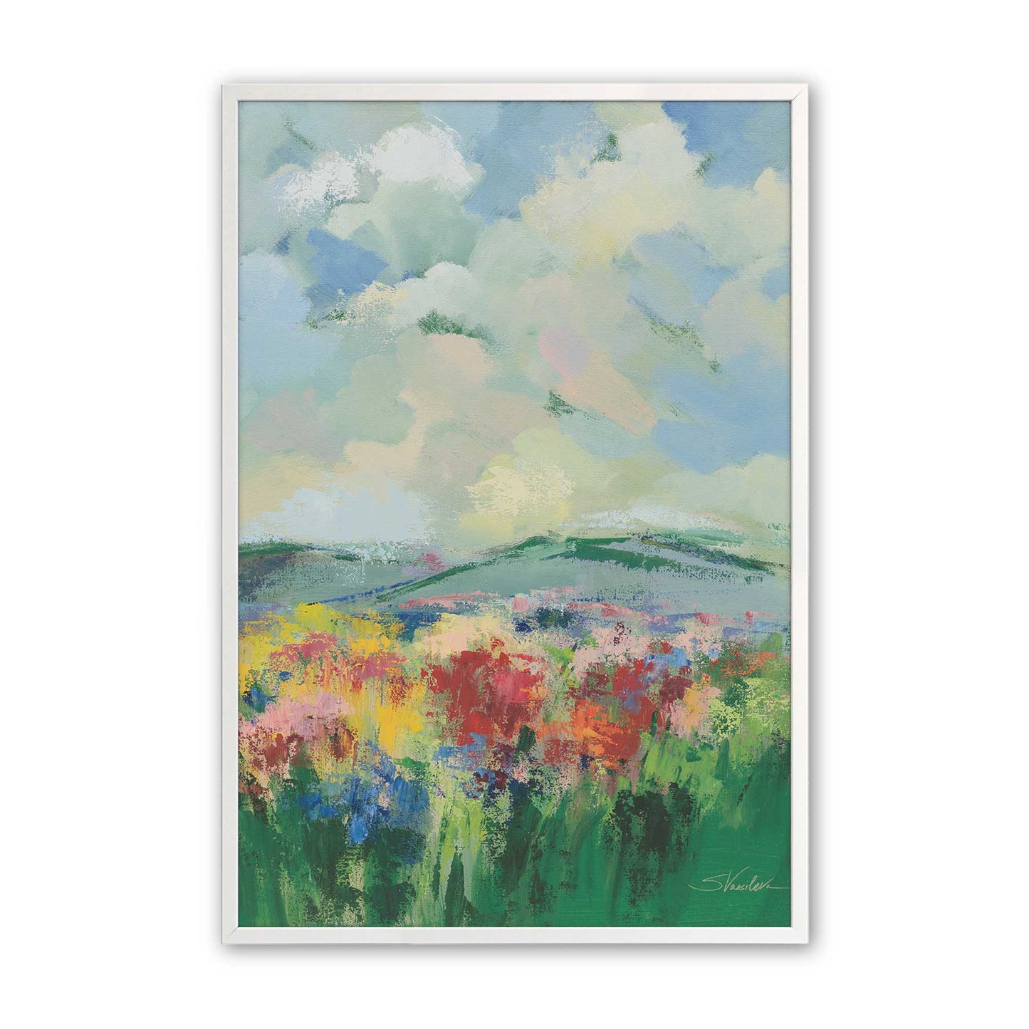 [Color:Opaque White], Picture of art in a Opaque White frame