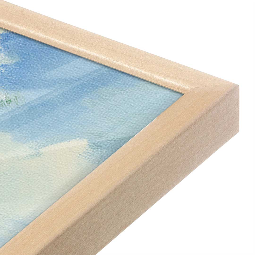 [Color:Raw Maple], Picture of art in a Raw Maple frame at an angle