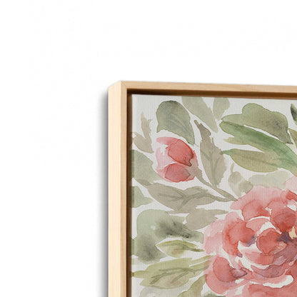 [Color:American Maple], Picture of art in a American Maple frame at an angle