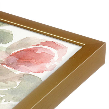 [Color:Polished Gold], Picture of art in a Polished Gold frame at an angle