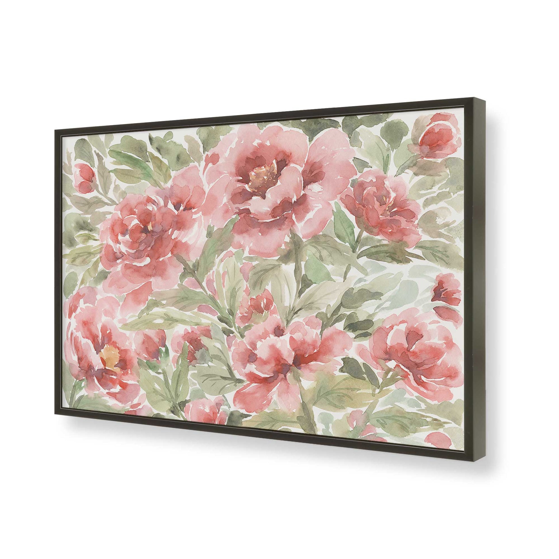 [Color:Satin Black], Picture of art in a Satin Black frame of the corner