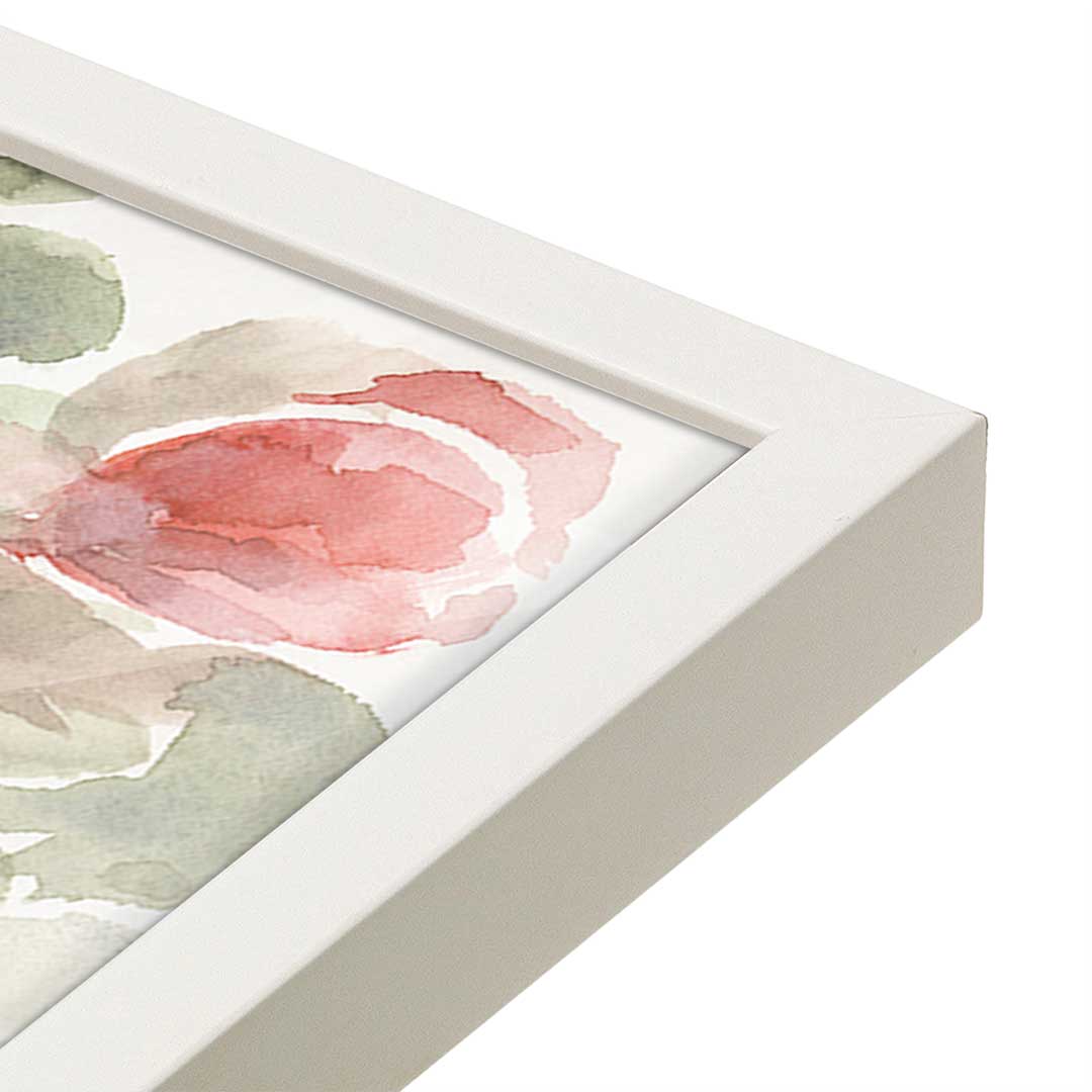 [Color:Opaque White], Picture of art in a Opaque White frame at an angle