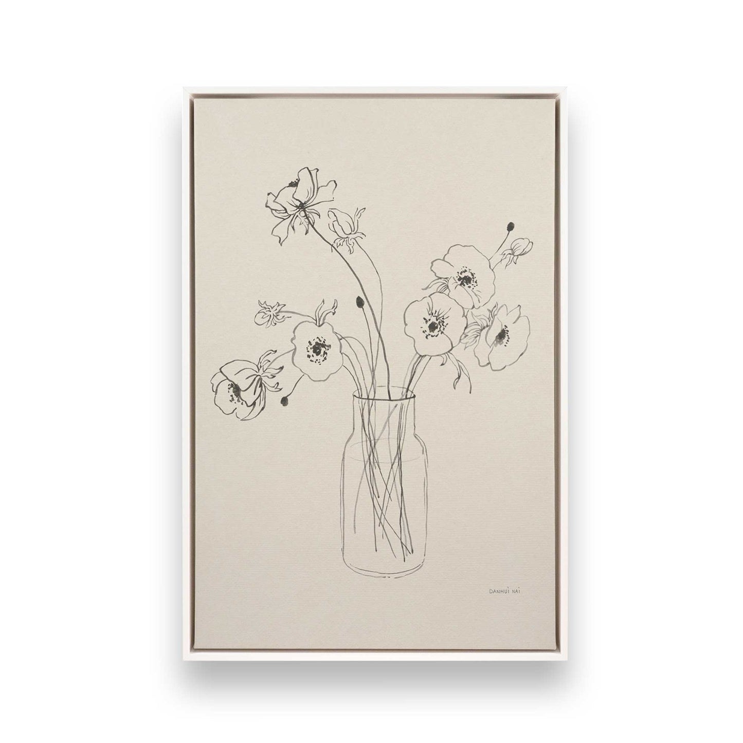 [Color:Opaque White], Picture of art in a White frame