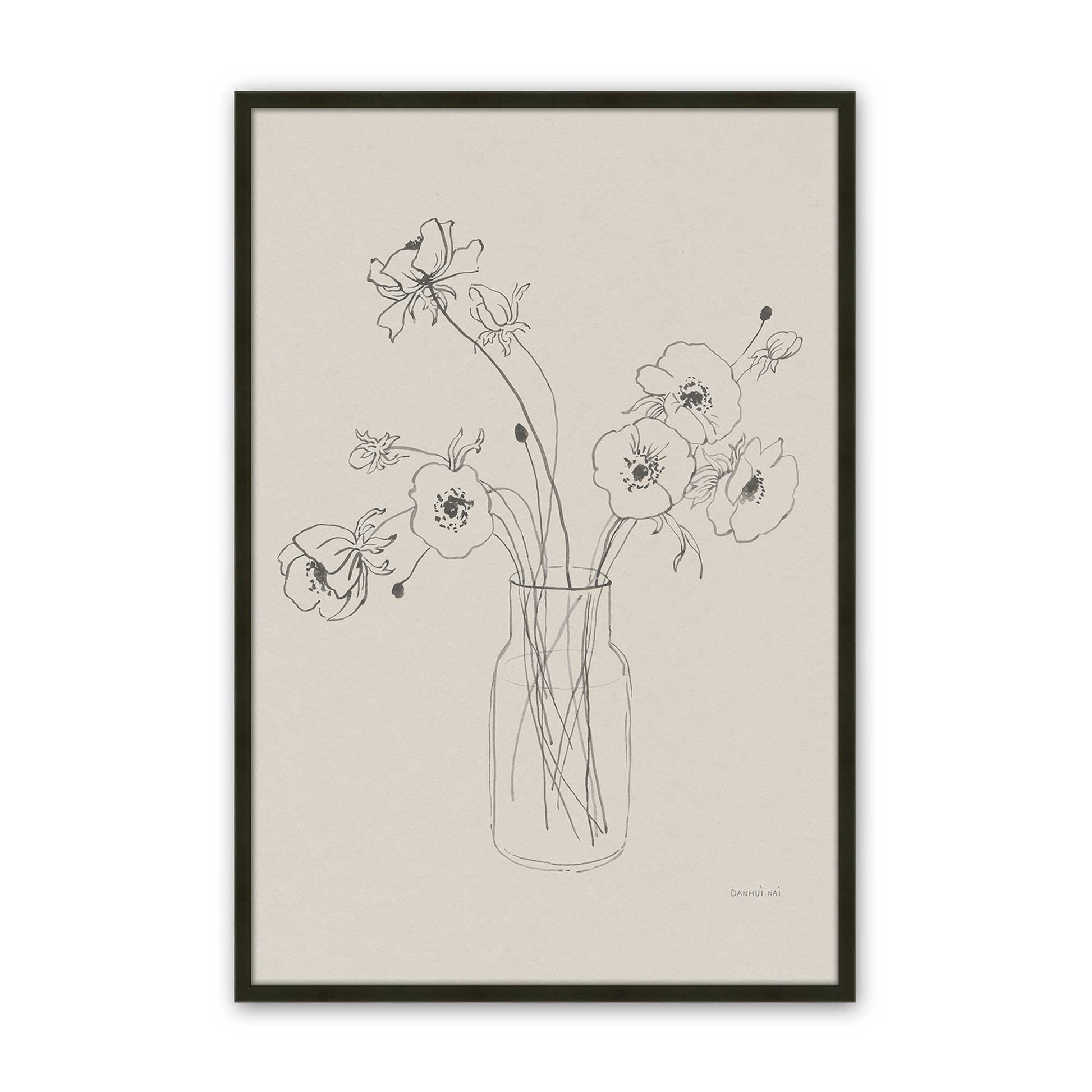 [Color:Satin Black], Picture of art in a Satin Black frame