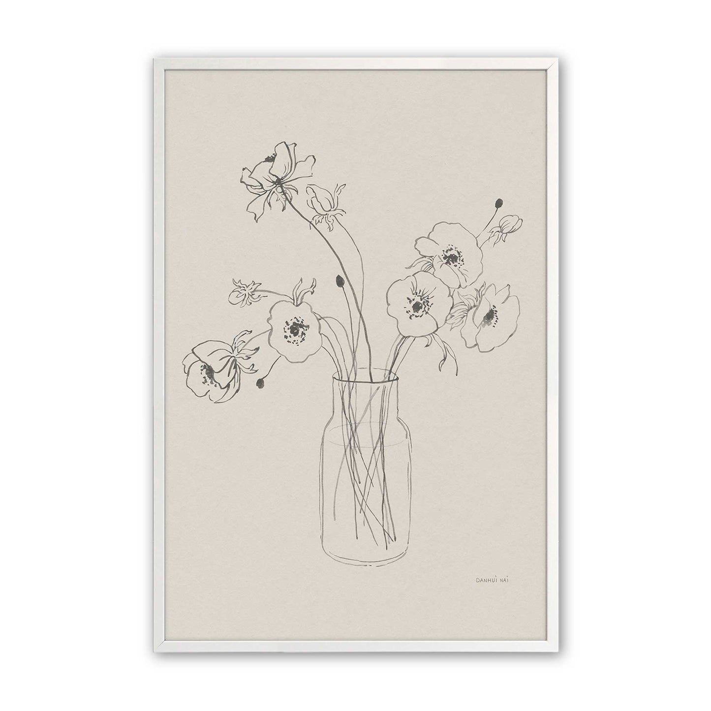 [Color:Opaque White], Picture of art in a Opaque White frame