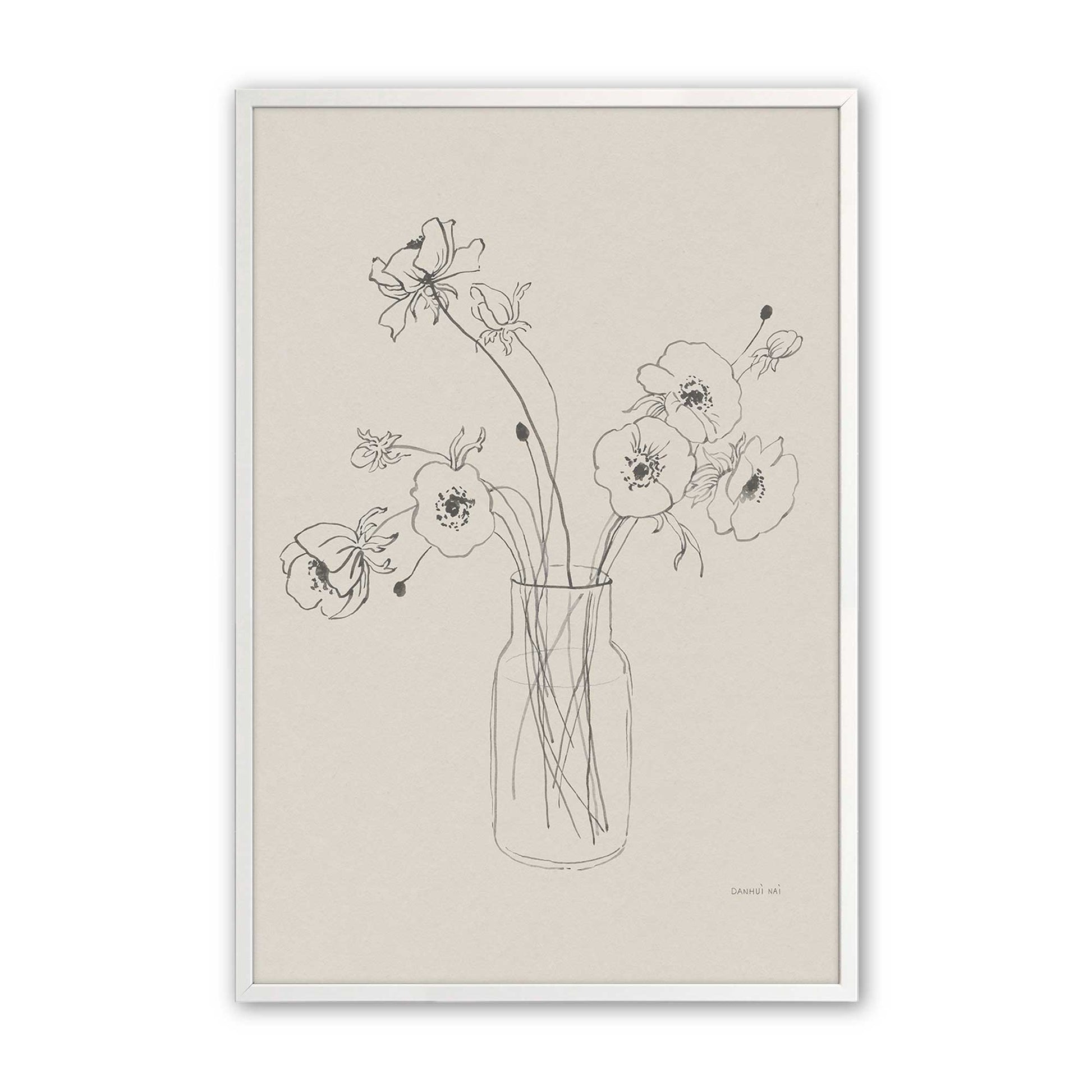 [Color:Opaque White], Picture of art in a Opaque White frame