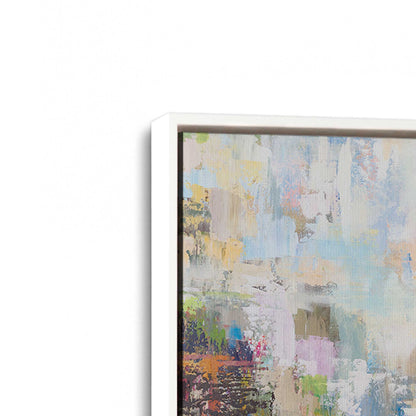 [Color:Opaque White], Picture of art in a White frame at an angle