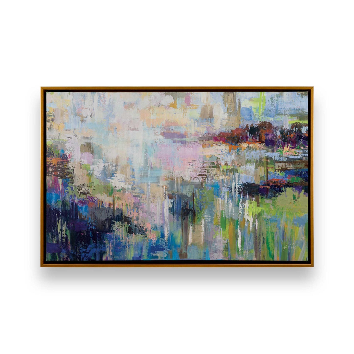 [Color:Polished Gold], Picture of art in a Polished Gold frame