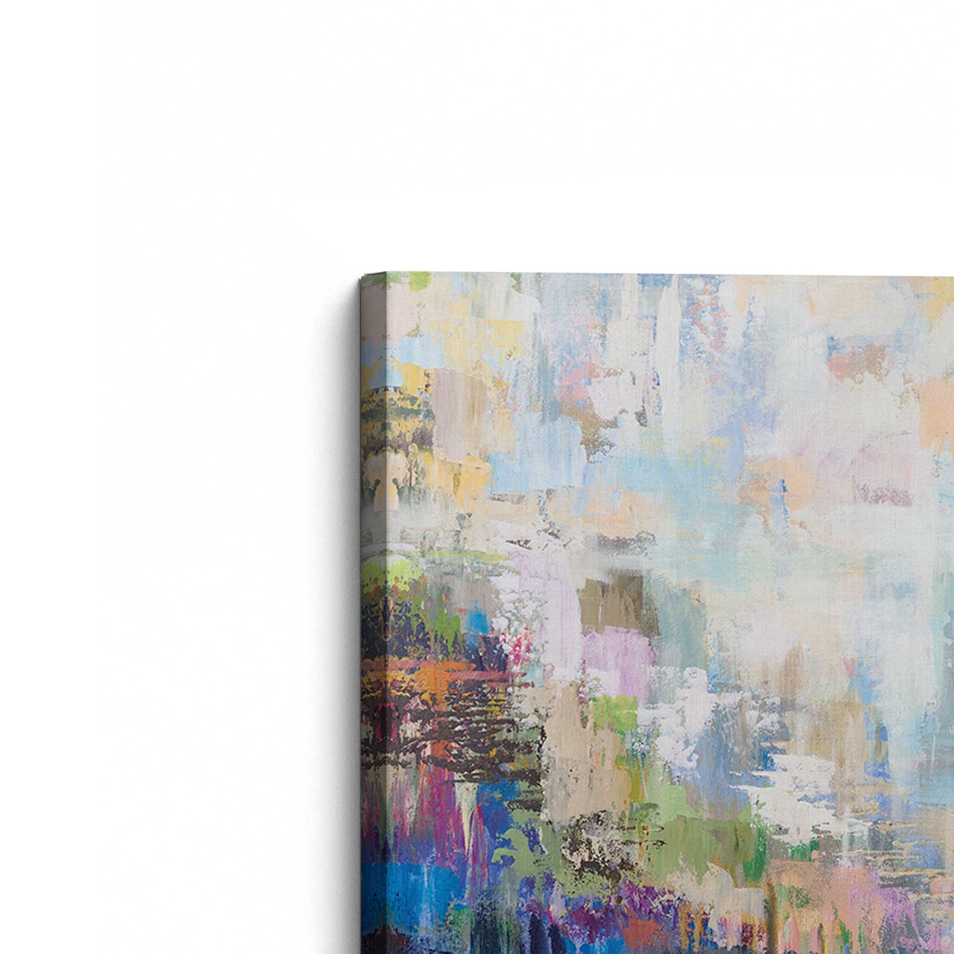 [Color:Stretched Canvas], Picture of the corner of the art