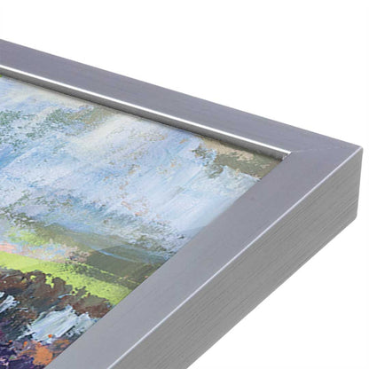 [Color:Polished Chrome], Picture of art in a Polished Chrome frame at an angle